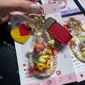 Crybaby พวงกุญแจแบบทำมือพวงกุญแจ Labu MINI พวงกุญแจน่ารักการ์ตูนอุปกรณ์เสริมโทรศัพท์สายคล้องคอ - Product Image 5