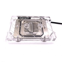 Refroidisseur de processeur XHDIY XH02 à micro-canaux sans ventilateur pour AM3 AM4 et LED violette pour processeur