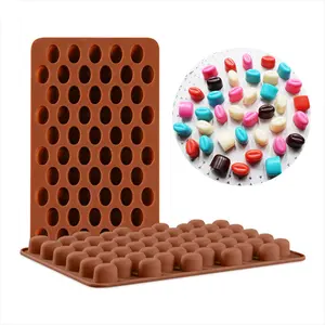 Cetakan coklat untuk memanggang, cetakan coklat, permen silikon kelas makanan, kue Jelly, Fudge, Lollipop, DIY