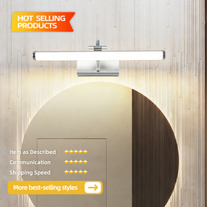 Lampe de chevet réglable pour œuvres d'art, peinture, décoration intérieure, villa, éclairage mural LED pour miroir, éclairage artistique argenté pour photos - Product Image 2