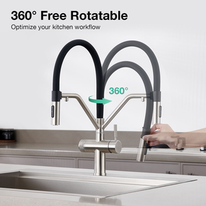 2026 new modern minimalist High Quality modern 3 Way 304 Stainless Steel Kitchen Sink Taps Faucet - Product Image 3