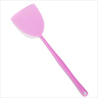 Raquette à mouches en plastique, tue-mouches manuel à long manche, raquette à mouches en maille durable pour la lutte contre les insectes et les nuisibles à la maison, en intérieur et en extérieur