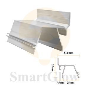 Profilés extensibles à lumière linéaire pour plafond tendu Profil en aluminium pour plafond tendu Profilé d'extrusion de LED Plafond extensible en tissu - Product Image 2