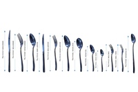 Ensemble de couverts en acier inoxydable élégant, résistant à la rouille, pour la maison et la restauration