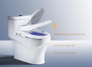 Asiento de Inodoro de Plástico Alargado WELLBLUE 2024, Estilo Europeo, Inteligente, con Control Remoto, Pre-filtro de PP, Venta al Por Mayor - Product Image 4