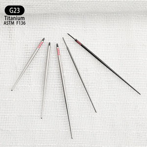 Pince de guidage en titane G23 ASTM F136, bijou de piercing en forme de vis, unisexe - Product Image 2