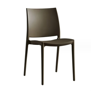 Silla de jardín moderna para exteriores, <span class=keywords><strong>diseño</strong></span> apilable de <span class=keywords><strong>polipropileno</strong></span> colorido para restaurante, cafetería, comedor, silla de plástico nórdico de refrigeración - Product Image 1