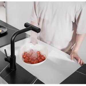 صنبور حوض مطبخ بخاخ قابل للسحب بفتحة واحدة بمقبض لتوفير المياه من الكروم للأغراض التجارية والمنزلية - Product Image 4