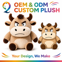 Jouet en peluche personnalisé en coton biologique OEM, fabrication en gros, faible MOQ, poupée au design personnalisé