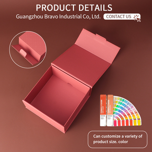 Boîte à tiroir <span class=keywords><strong>BRAVO</strong></span> haut de gamme faite à la main et gaufrée 15*15*6.5cm 150.6g avec doublure en éponge, papier couché or brillant UV, personnalisable pour le vin - Product Image 5