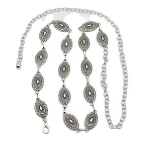 Pour <span class=keywords><strong>Amazon</strong></span> Exclusive Femmes Mode Taille Chaîne Polyvalent Ceinture <span class=keywords><strong>En</strong></span> Métal pour Jupe Costume Chandail Chaîne Ceinture pour Habillage D'été - Product Image 5