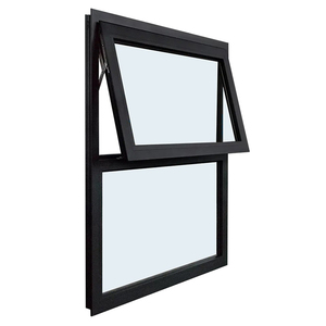 Auvents modernes en aluminium métallique à ouverture verticale, fenêtres personnalisées avec ventilation, auvent en verre et aluminium pour toilettes et salles de bain - Product Image 2