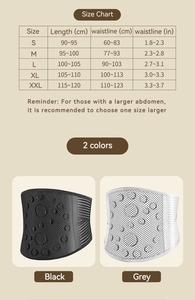 Cinturón de Soporte <span class=keywords><strong>Lumbar</strong></span> Transpirable para Corrección de Postura con Terapia Magnética Autocalentable, Faja Reductora de Cintura Ajustable para Uso Diario - Product Image 4