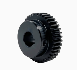 Engrenage droit à 30 dents pour moteur à plateforme convexe, engrenage à crémaillère à trou intérieur de 1 module, 5-17 dents, en acier au carbone noir pour systèmes de convoyage - Product Image 4