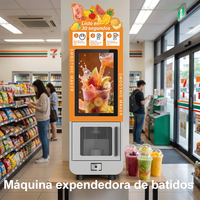 Licuadora Profesional Comercial Automática para Smoothies, Cuchillas de Acero Inoxidable 304, Ciclo de Autolimpieza, Capacidad de 98L, Motor de Alta Velocidad