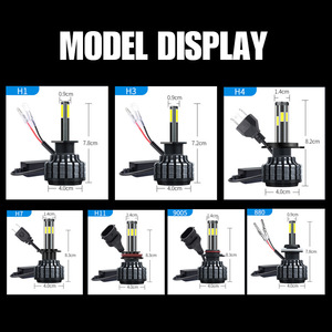 Faros Delanteros LED DDL Auto de 6 Lados H4 <span class=keywords><strong>H1</strong></span> H11 9005 9006 Bombilla de Luz Luces Led H4 Sistema de Iluminación para Automóvil - Product Image 4
