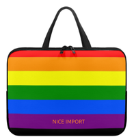 Sac pour ordinateur portable Transgender Rainbow, étui fin pour ordinateur portable avec fermeture éclair de qualité supérieure, sac portable pour tablette, grande capacité