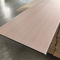 Panneau de revêtement mural intérieur moderne en fibre de bambou laminée PVC, imperméable, pour usage hôtelier, avec dimensions personnalisées