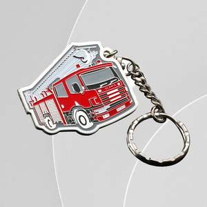 พวงกุญแจโลหะเคลือบแข็งหลากสีของที่ระลึกจากแฟนฟุตบอลพวงกุญแจของสะสม - Product Image 4