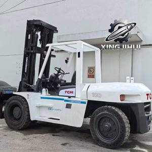 Montacargas TCM FD100Z8 de 10 toneladas, montacargas usado de Japón, 10 toneladas, motor Isuzu 6BG1, máquina usada, montacargas a gasolina, 4000 mm, 10000 kg - Product Image 2