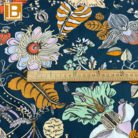 Katalog Gratis BILU Kain Cetak Digital Bunga Besar yang Ringan dan Lembut, Fantasi Kustom Era 80-an, 100% Katun