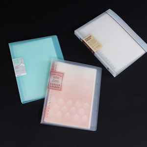 Tùy chỉnh PP nhựa Bìa 8 lỗ Loose-Leaf máy tính xách tay Vòng chất kết dính faddish ký hợp đồng rời rời lỏng xoắn ốc máy tính xách tay - Product Image 2