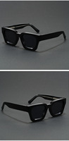 Vente en gros de lunettes de soleil avec protection solaire personnalisables femmes hommes luxe vintage rétro Pc lunettes de soleil carrées Len