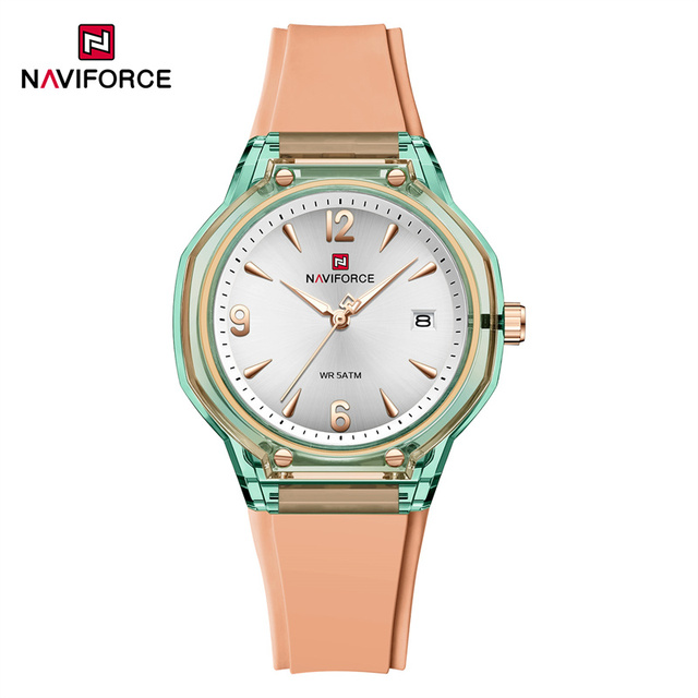 NAVIFORCE 6110 Uhr Damen Polycarbonate case Japan Seiko Movement Private Label Women Watches Fashion Casual
