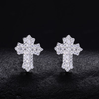 Boucles d'oreilles en argent 925 plaqué or Moissanite clous d'oreilles durables anti-ternissement pour un usage quotidien