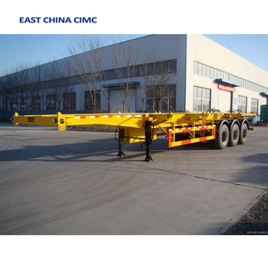 Remorque châssis <span class=keywords><strong>porte</strong></span>-conteneurs 3 <span class=keywords><strong>essieux</strong></span> 40 pieds 40 tonnes avec pont antidérapant pour transporteurs de conteneurs - Product Image 4