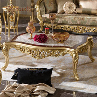 Ensemble de canapés en tissu classique doré de style royal européen, vente chaude, antique, de haute qualité, ensemble complet de canapés pour salon