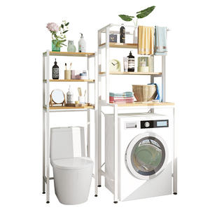 Étagère de rangement pour toilettes en métal durable, mobile, 3 niveaux, économiseur d'espace pour salle de bain, support de rangement sur les toilettes - Product Image 5