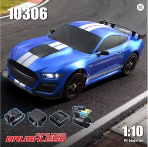 Voiture télécommandée MJX SJY-10306 Mustang Shelby à l'échelle 1:10, sans balais, 4x4, électrique, prête à la course sur route et au drift, en métal - Product Image 6