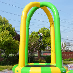 <span class=keywords><strong>Trampoline</strong></span> gonflable de saut à l'élastique pour enfants avec souffleur, en PVC, taille du cadre 8 pieds, pour usage commercial et domestique - Product Image 4