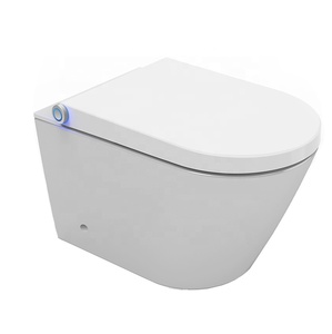 Toilette intelligente moderne et futuriste européenne en céramique, éclairée, à poser au sol, E410 E410 - Product Image 3