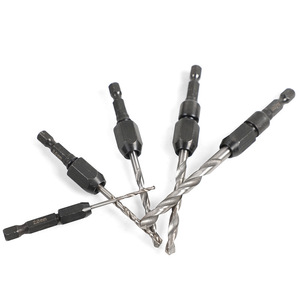 ดร. ชุดดอกสว่านขนาดใหญ่ 5 ชิ้น ก้านหกเหลี่ยม เปลี่ยนเร็ว สำหรับเจาะโลหะ 6 มม. สีดำออกไซด์ - Product Image 1