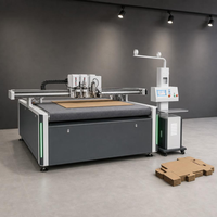 Machine de découpe numérique à plat CNC 1625 à couteau oscillant entièrement automatique pour carton ondulé PP, vinyle et acrylique