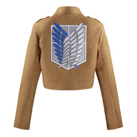 Veste de Cosplay Unisexe Attack Titan Survey Corps, Tenue d'Anime, Édition Automne 2022, Étiquette Bleue et Blanche, en Polyester, pour le jeu de rôle