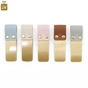 热卖时尚金属书签仿皮笔夹笔记本笔套套圈宣传日记计划书 - Product Image 5