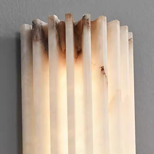 Zeal <strong>Lighting</strong> Alabaster Wall <strong>Sconce</strong> Spanish Marble Indoor Wall Lamp for Home Hotel Bedroom Background <strong>Lighting</strong> - Product Image 5