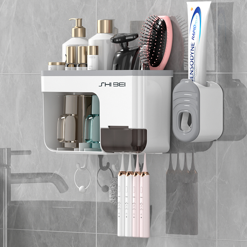 2 tazze con dispenser per dentifricio