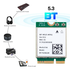 Adaptateur Wi-Fi 7 M.2 BE5400 BT5.3 MT7925, module réseau Wi-Fi 5400 Mbps pour Windows 10/11, carte Wi-Fi 7 M.2 - Product Image 6