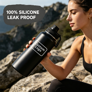 Double Wall Vacuum Water <b>Bottle</b> 304 Stainless Steel American Space Pot Lightweight Travel Thermos - Product Image 4