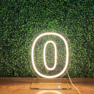 Other Wedding Huge Acrylic <strong>Number</strong> Neon Led Light <strong>Decorations</strong> Wall Backdrop LED Outdoor for Party Birthday Background - Product Image 4