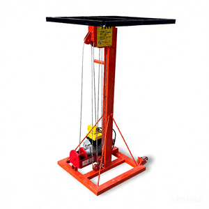 Plataforma Elevadora de Mástil Retráctil Eléctrica Portátil Pequeña con Control Remoto Inalámbrico para Objetos Pesados - Product Image 2