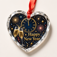 Colgante de cristal con forma de corazón de muñeco de nieve Frosty, llavero de cristal con estampado invernal, adorno de diseño personalizado, venta al por mayor, pedido a granel