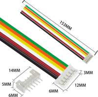 موصلات JST PH 2.0 أنثى للوحة PCB وقابس ذكر EH 2.5 مم 0.8 مم XH 2 3 4 5 6 7 سنون موصلات VH كابل JST