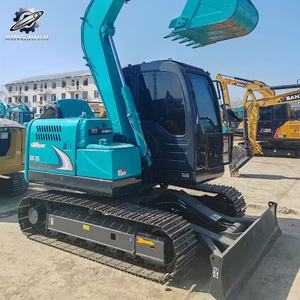 Excavadora de cadenas Kobelco75 usada, 7.3 toneladas, cucharón de 0.4m³, marca original japonesa, excavadora pequeña para construcción, pocas horas, buen estado. - Product Image 5