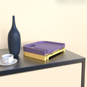 Plastic <strong>Foldable</strong> Portable Multifunction Laptop <strong>Desk</strong> with Cup Slot, <strong>Small</strong> Easy Lazy Table, Bed Working Studying Breakfast Table - Product Image 6