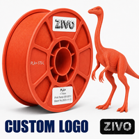 Filamen PLA Merek ZIVO Kustom 1.75mm 1KG Pabrik OEM Grosir Printer 3D Cetakan Massal Dua Warna Hasil Akhir Sutra Mengkilap